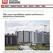 TTR: sector inmobiliario registr 198 fusiones y adquisiciones hasta junio
